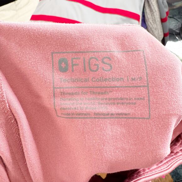 FIGS Kade Cargo Scrub Trousers Pants Hot Pink Drawstring Technical Collection MP - Picture 9 of 11